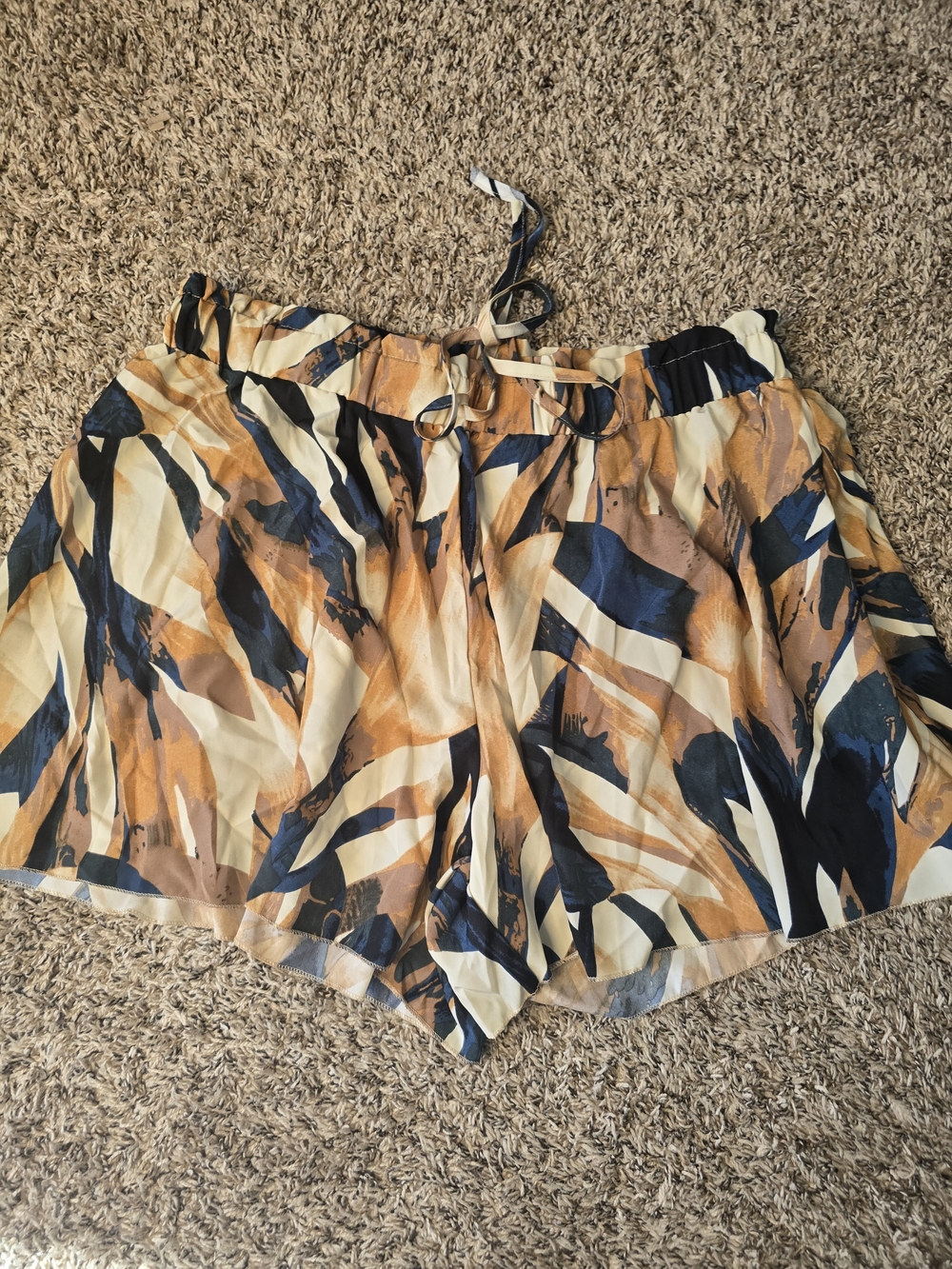Printed Flowing Women's Shorts - Multi Color